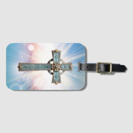 Etiqueta Para Maletas Cruz Cristiana Ornate