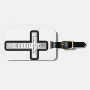 Etiqueta Para Maletas Cruz del 3:16 de Juan solamente