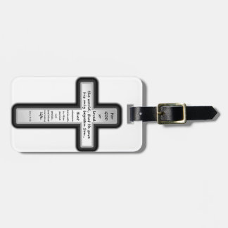 Etiqueta Para Maletas Cruz del 3:16 de Juan solamente