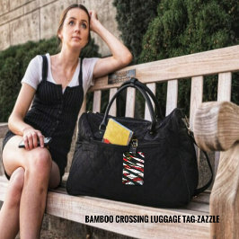 Etiqueta Para Maletas Cruzado de bambú