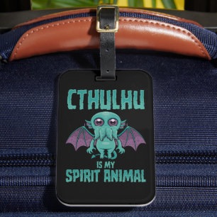 Etiqueta Para Maletas Cthulhu Es Mi Animal Espiritual