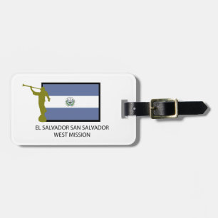 ETIQUETA PARA MALETAS CTR DEL OESTE DE LA MISIÓN LDS DEL SALVADOR SAN