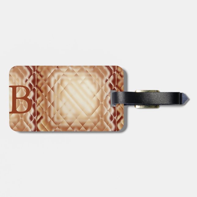 Etiqueta Para Maletas Cuadrado dimensional-Rojo-B (Atrás Horizontal)