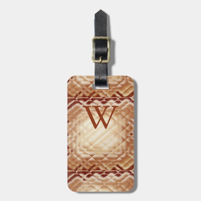 Etiqueta Para Maletas Cuadrado Dimensional-Rojo-W (Frente Vertical)