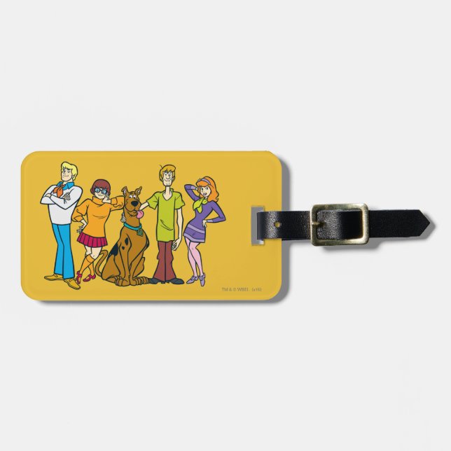 Etiqueta Para Maletas Cuadrilla entera 14 Mystery Inc (Frente Horizontal)