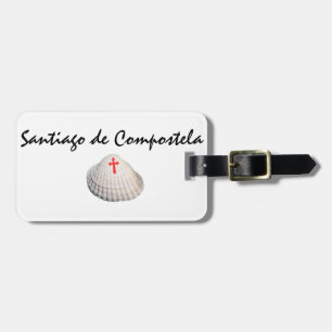 Etiqueta Para Maletas Cuartel de Santiago de Compostela y símbolo de la 