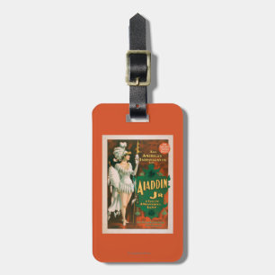 Etiqueta Para Maletas Cuento del Jr. de Aladdin de un teatro maravilloso