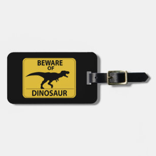 Etiqueta Para Maletas Cuidado con los dinosaurios