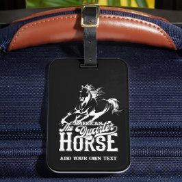 Etiqueta Para Maletas Cuitero americano Cowboy Cowgirl Occidental