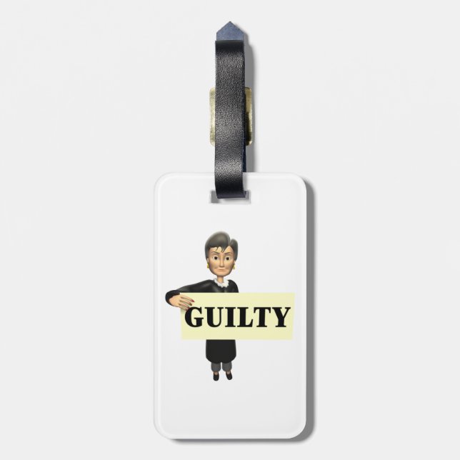 Etiqueta Para Maletas Culpable (Atrás Vertical)