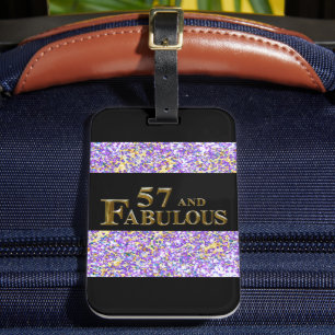 Etiqueta Para Maletas Cumpleaños número 57