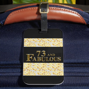 Etiqueta Para Maletas Cumpleaños número 73