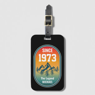 Etiqueta Para Maletas Cumpleaños Personalizado Vintage La Leyenda Estilo