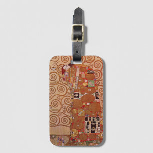 Etiqueta Para Maletas Cumplimiento por Gustav Klimt, Art Nouveau vintage