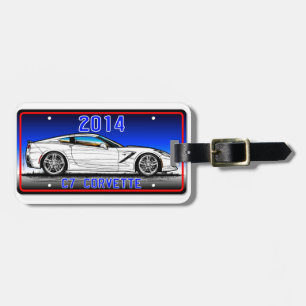 Etiqueta Para Maletas Cupé 2014 del Corvette C7 de K. Scott Teeters