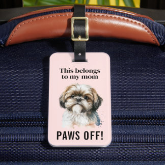 Etiqueta Para Maletas Curioso y gracioso Shih Tzu Perro Lover