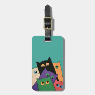 Etiqueta Para Maletas Curious Cats