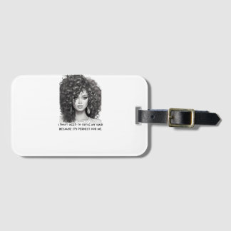 Etiqueta Para Maletas Curly Brunette Beauty