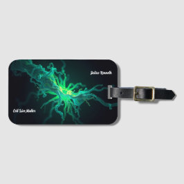 Etiqueta Para Maletas Custom Doctor Nurse Biological Cell Science Art