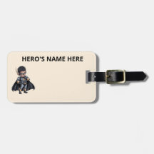 Custom Superhero Pediatric Wheelchair ID Tag