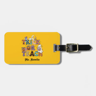 Etiqueta Para Maletas Custom Teacher gift, Custom Teacher Gift,Halloween
