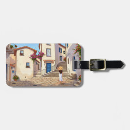 Etiqueta Para Maletas Customizable Luggage Tag with a Cityscape