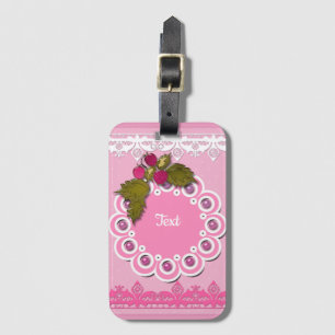 Etiqueta Para Maletas Cuta, bebe, berry
