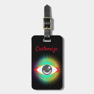 Etiqueta Para Maletas Cute Alien Eye Thunder_Cove