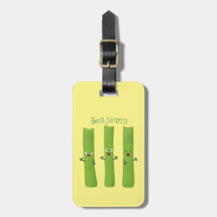 Etiqueta Para Maletas Cute apio palitos trio verduras personalizados