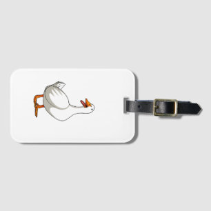 Etiqueta Para Maletas Cute Duck Design Men Waterfowl Mascota Pato Lover