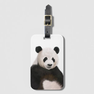 Etiqueta Para Maletas Cute Fluffy Panda Bear