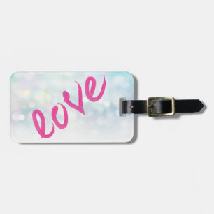 Etiqueta Para Maletas Cute Girly Bokeh,Love Personalized