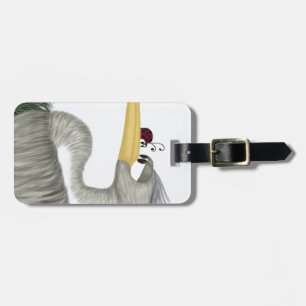 Etiqueta Para Maletas Cute Heron y Ladybug