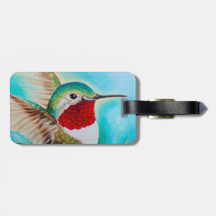 Etiqueta Para Maletas Cute Hummingbird
