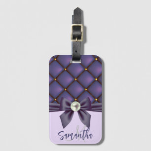 Etiqueta Para Maletas Cute Lace y Pearl