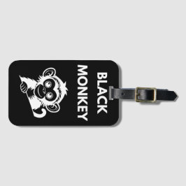 Etiqueta Para Maletas Cute Little Black Monkey