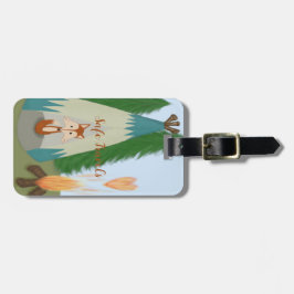 Etiqueta Para Maletas Cute Lone Fox