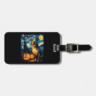 Etiqueta Para Maletas Cute Perro American Staffordshire Terrier Hallowee