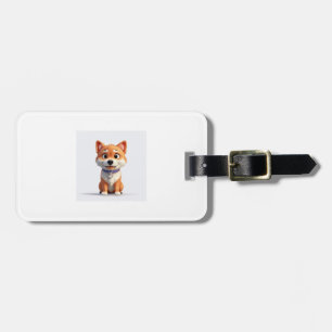 Etiqueta Para Maletas Cute Shiba Inu
