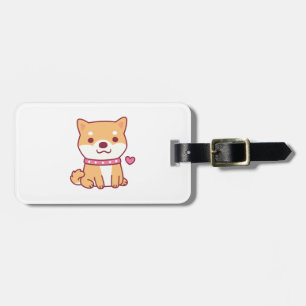 Etiqueta Para Maletas Cute Shiba Inu Dog