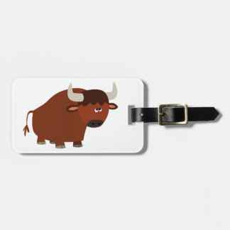 Etiqueta Para Maletas Cute Shy Personalizado Bull
