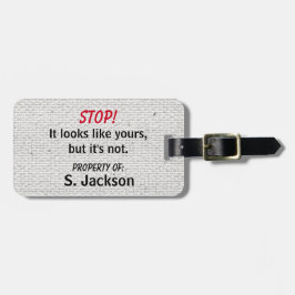 Etiqueta Para Maletas Cuto y gracioso