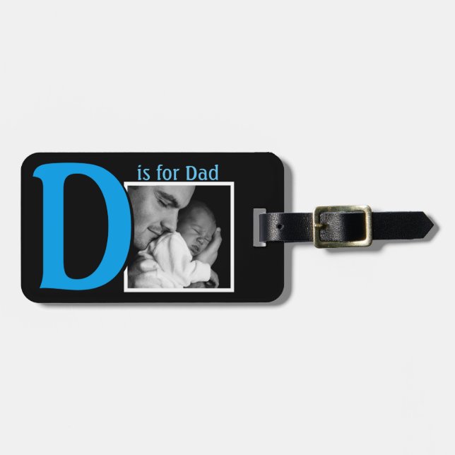 Etiqueta Para Maletas D es para el Día del Padre (Frente Horizontal)