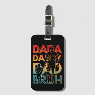 ETIQUETA PARA MALETAS DADA PAPÁ PAPÁ BRUH