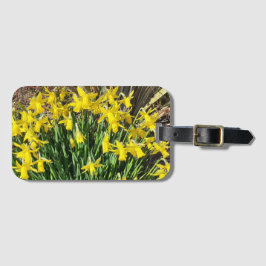 Etiqueta Para Maletas Daffodis amarillo primavera