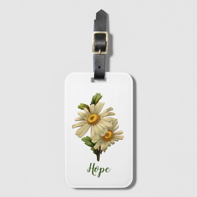 Etiqueta Para Maletas Daisy Hope Inspirador (Anverso vertical)
