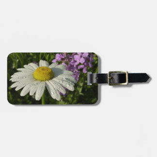 Etiqueta Para Maletas Daisy y Lila Botánico de Verano