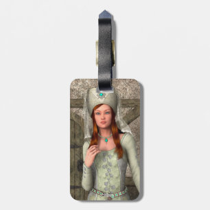 Etiqueta Para Maletas Dama Medieval