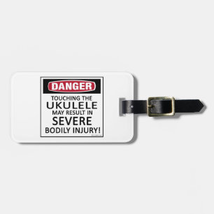 Etiqueta Para Maletas Danger Ukulele