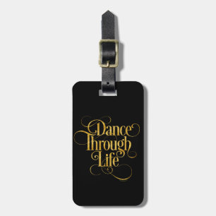 Etiqueta Para Maletas Danza con vida